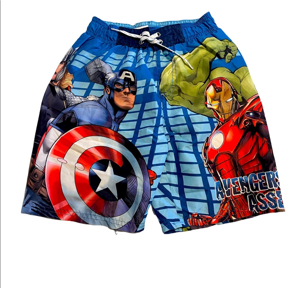 Boys Avenger swim trunks